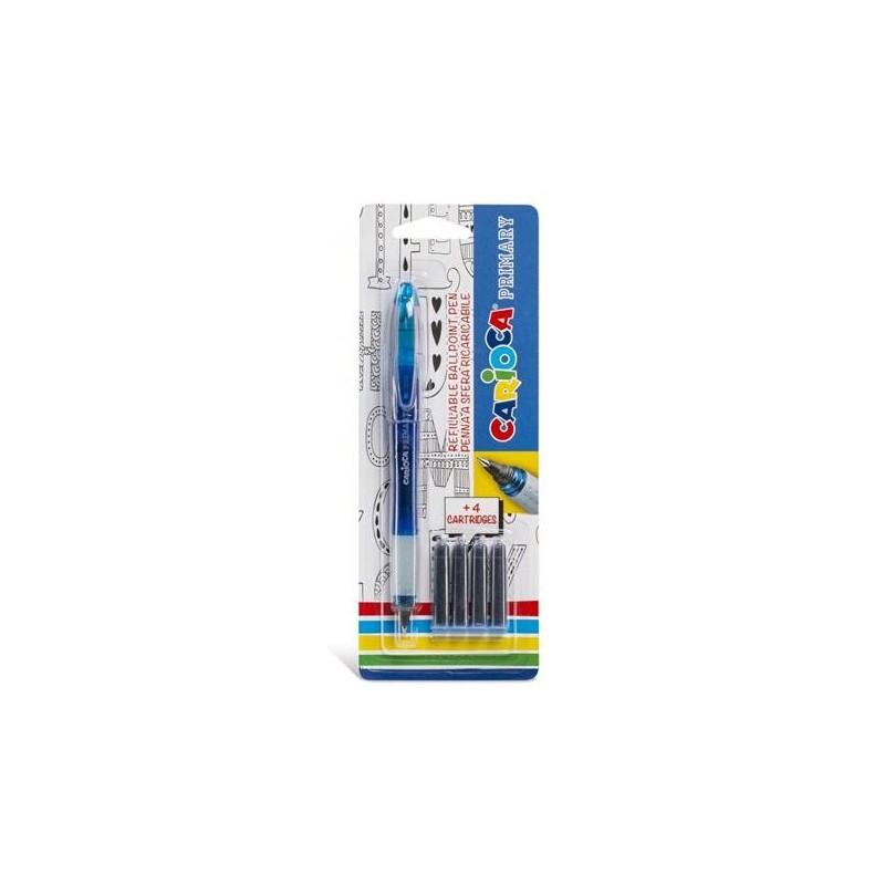 PENNA STILO SFERA PRYMARY + 4 CARTUCCE