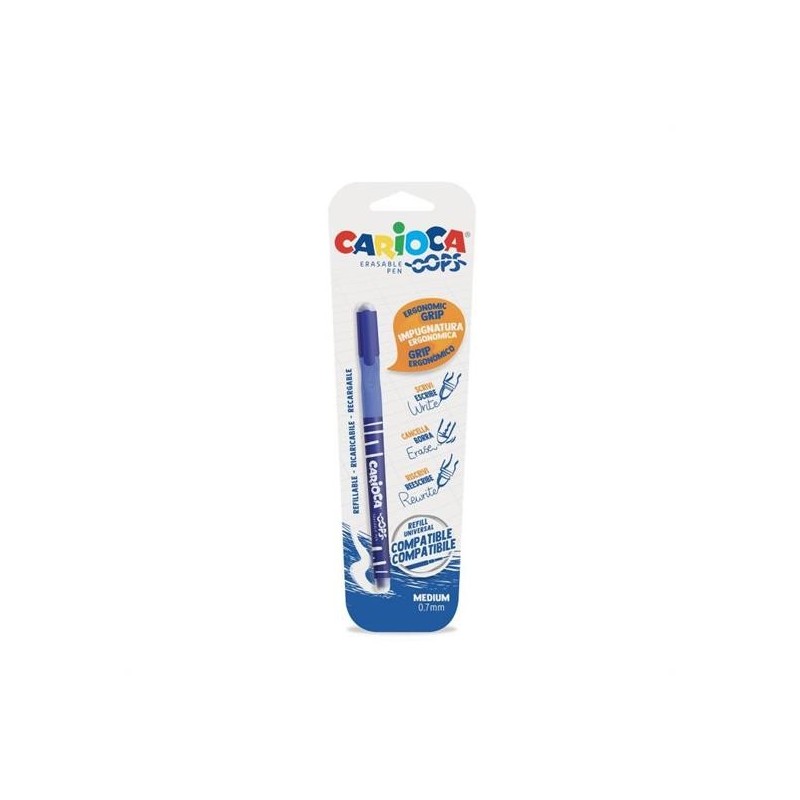 PENNA CANCELLABILE OOPS BLU