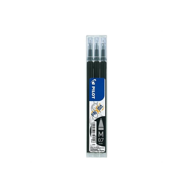 REFIL RICAMBIO PILOT FRIXION PZ. 3 NERO