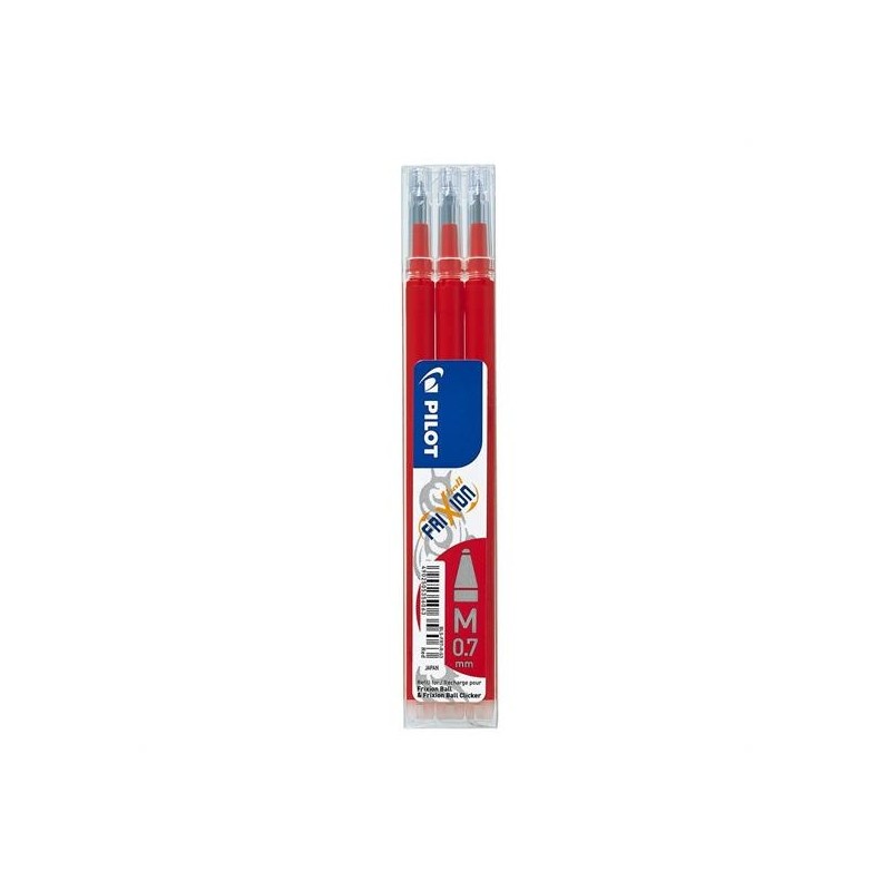 REFIL RICAMBIO PILOT FRIXION PZ. 3 ROSSO