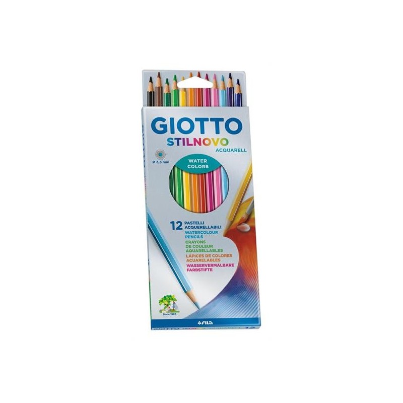 MATITE ACQUARELLABILI GIOTTO 12 COL. CART