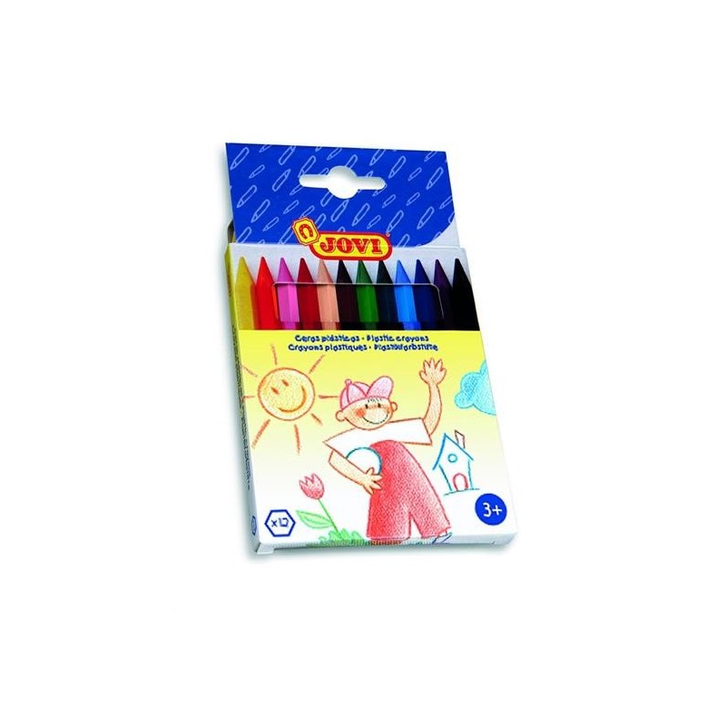 PASTELLI CERA PLASTIC ESAGONALI PZ. 12 Ø MM.8X11,5 CM.