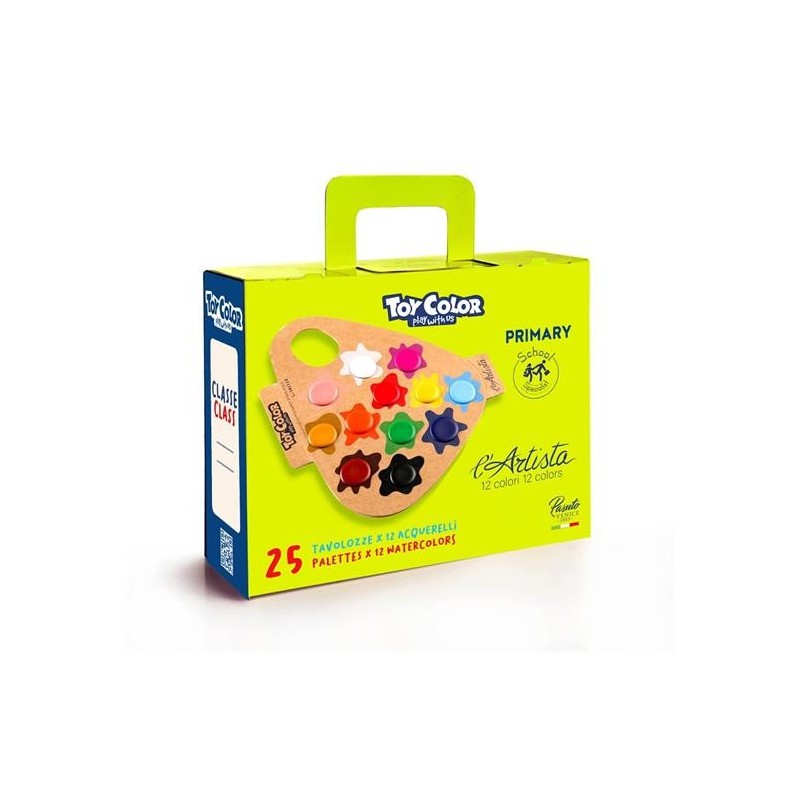 ACQUARELLI SET 25 TAVOLOZZE 12 COLORI