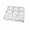 TAVOLOZZA PER ACQUERELLI JUMBO 16 SCOMPARTI CM. 21X21