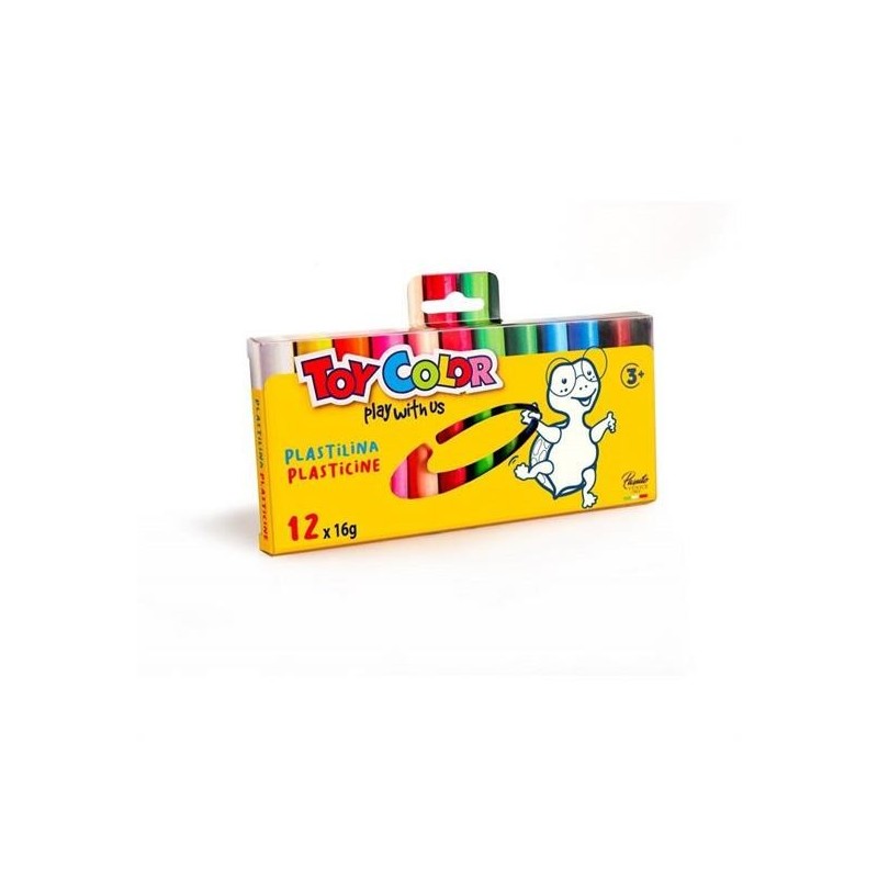 PLASTILINA 12 COLORI DA GR. 16 CAD.