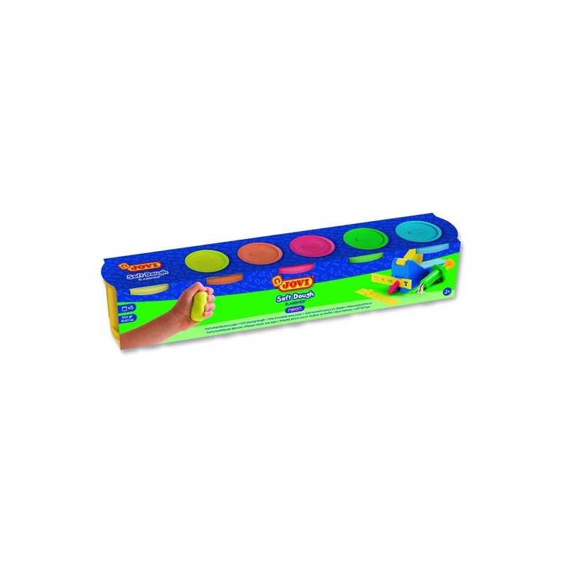 PASTA PER MODELL. SOFT DOUGH 5X110 GR. COL. FLUO