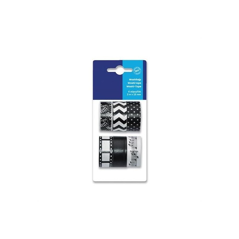 NASTRO WASHI TAPE MT3X15MM PZ. 6 COLORI GLITTER