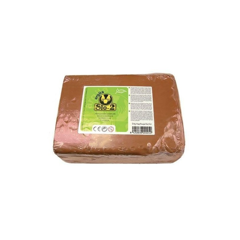CRETA NATURALE PANETTO KG. 12,5 COLORE ROSSO