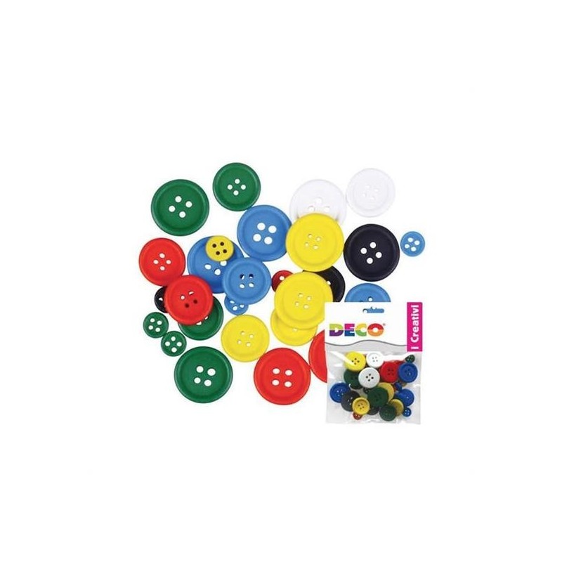 BOTTONI DA INFILARE COLORE PASTELLO PZ.30