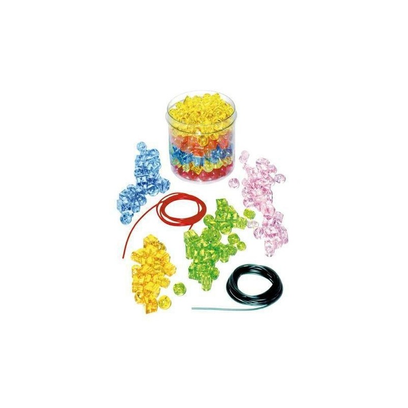 PERLE TRASPARENTI COLORATE BARATTOLO 250 GR