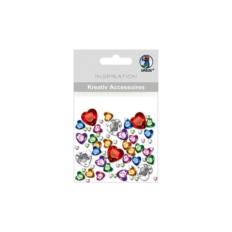 STRASS IN RESINA CUORICINI PZ. 120