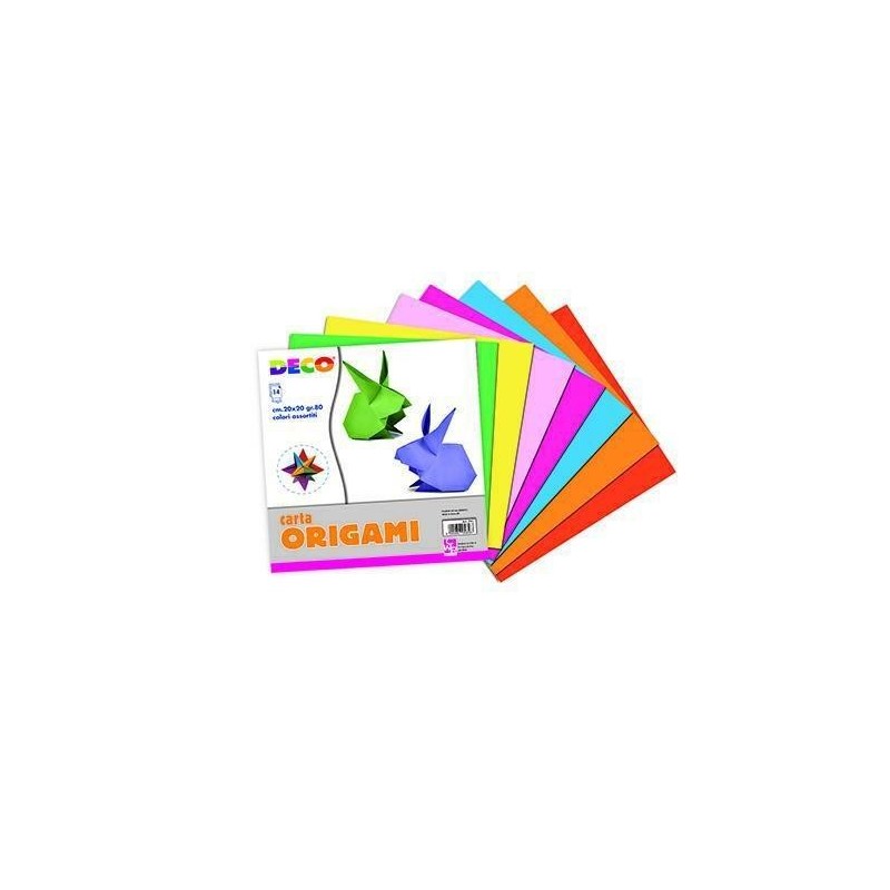 CARTA ORIGAMI CM. 14X14 FG. 20 COL. ASS.