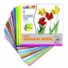 CARTA ORIGAMI METALLIZZATA CM.14X14 FG.24