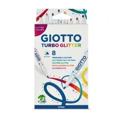 PENNARELLI GIOTTO TURBO GLITTER 8 COLORI