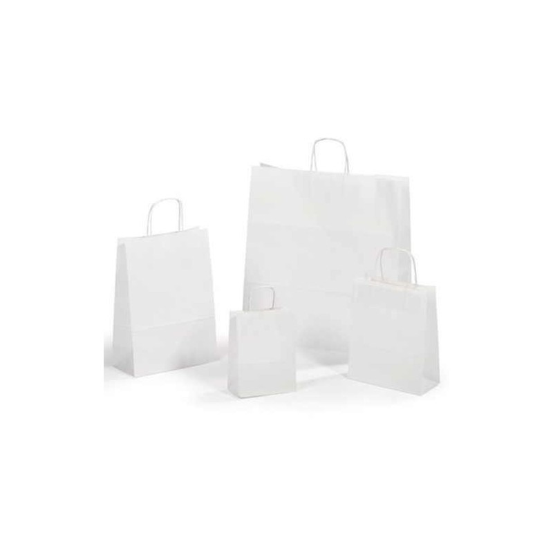SACCHETTI IN CARTA BIANCO PZ.25 CM. 36X12X41