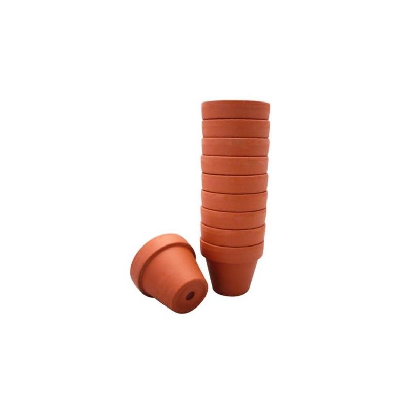 VASETTI TERRACOTTA CM. 8 PZ. 10