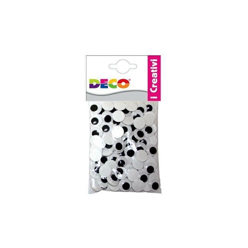 OCCHI MOBILI ADESIVI TONDI MM.20 PZ.100