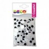 OCCHI MOBILI ADESIVI TONDI MM.20 PZ.100