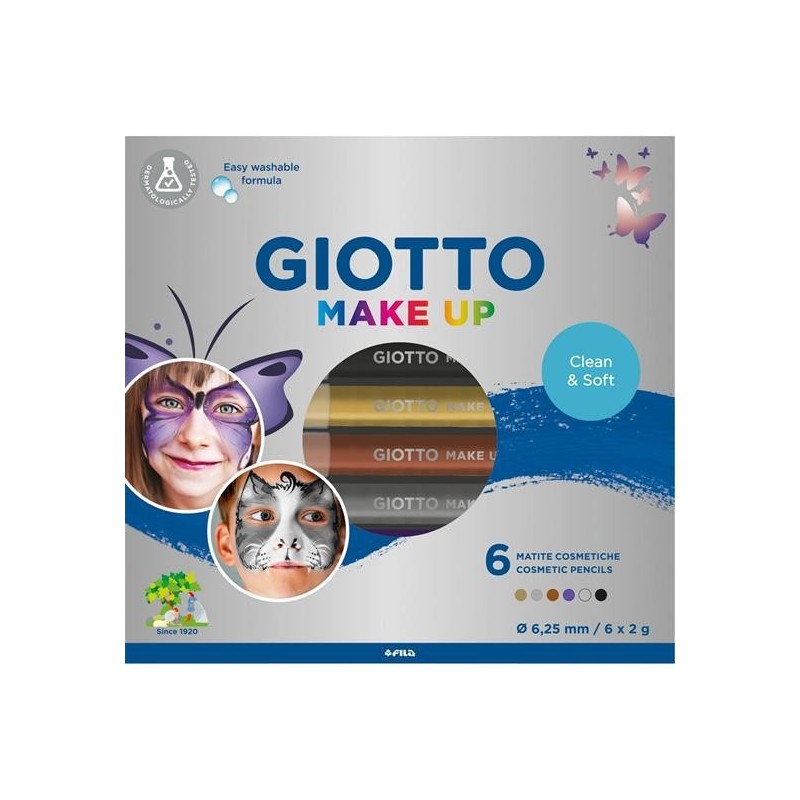 GIOTTO MAKE UP 6 MATITE COL.  METALLICI