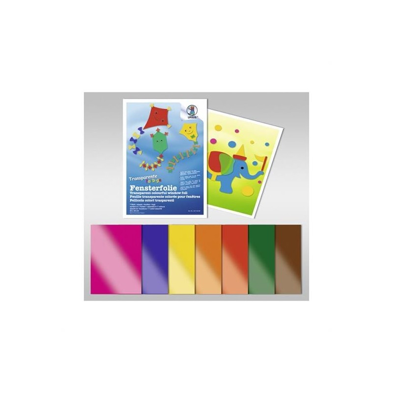 PLASTICA PER VETROFANIA FG. 7 COL. TRASPARENTE CM. 23X33