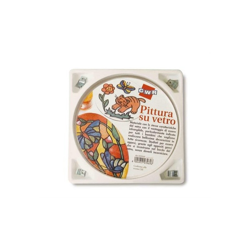 VETRO SINTETICO TONDO Ø CM.14 PZ.6