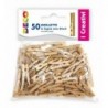 LEGNO DA DECORARE MOLLETTE IN LEGNO PZ. 50 MM. 25X3