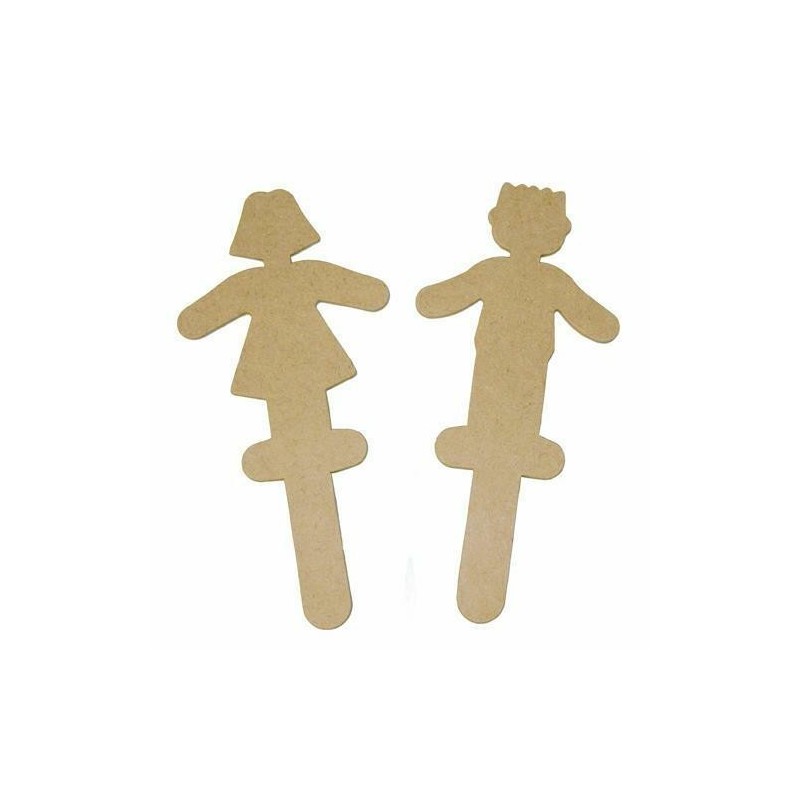 LEGNO DA DECORARE SAGOME BAMBINO CM. 17,5X8 PZ.10