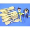 LEGNO DA DECORARE POSATE 24 CUCCHIAI