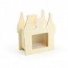 LEGNO DA DECORARE  SALVADANAIO CASTELLO CM. 9,5X10,5X5