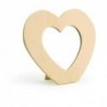 LEGNO DA DECORARE  SPECCHIO CUORE CM. 14X13X1