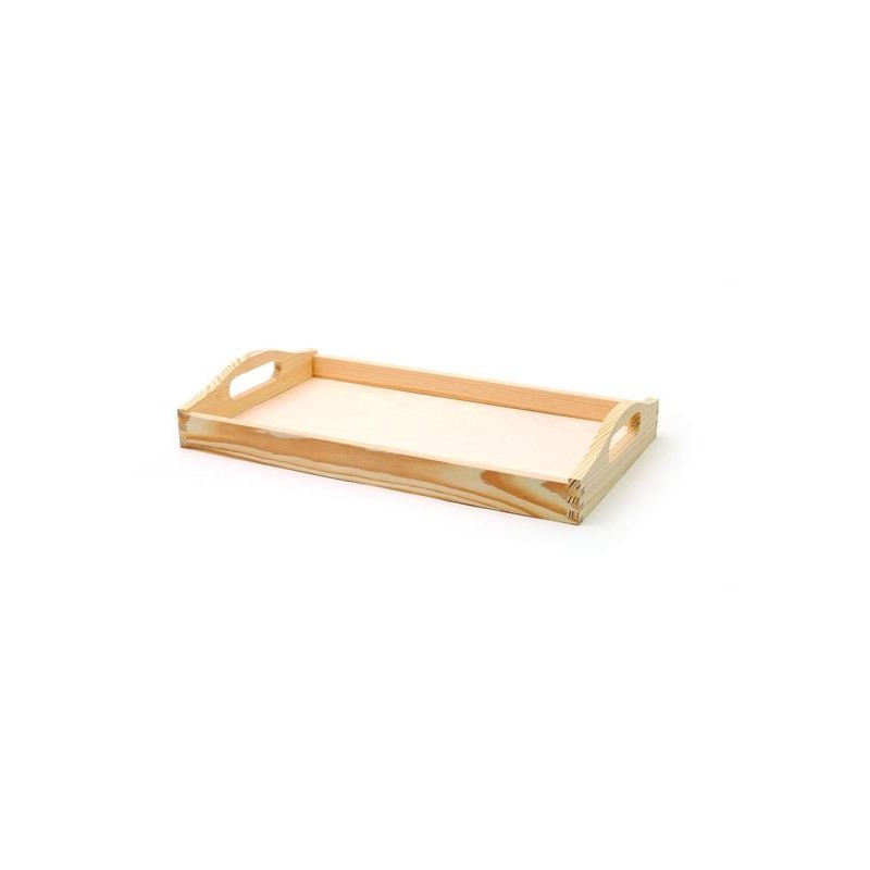 LEGNO DA DECORARE VASSOIO CM. 39,5X24X2,5