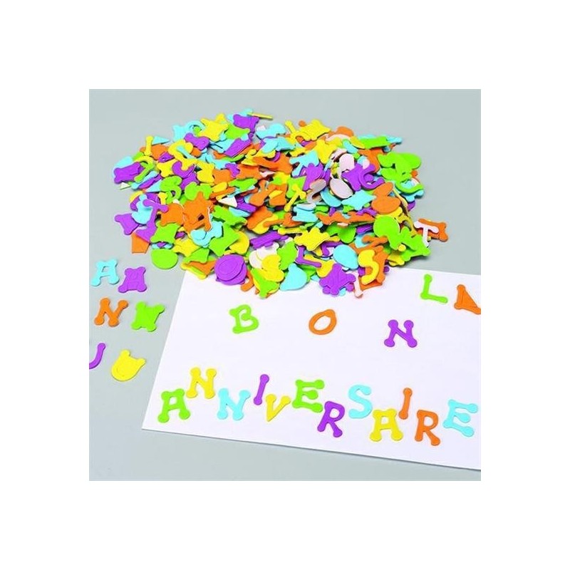 FORME IN EVA ADESIVA PZ.405 LETTERE