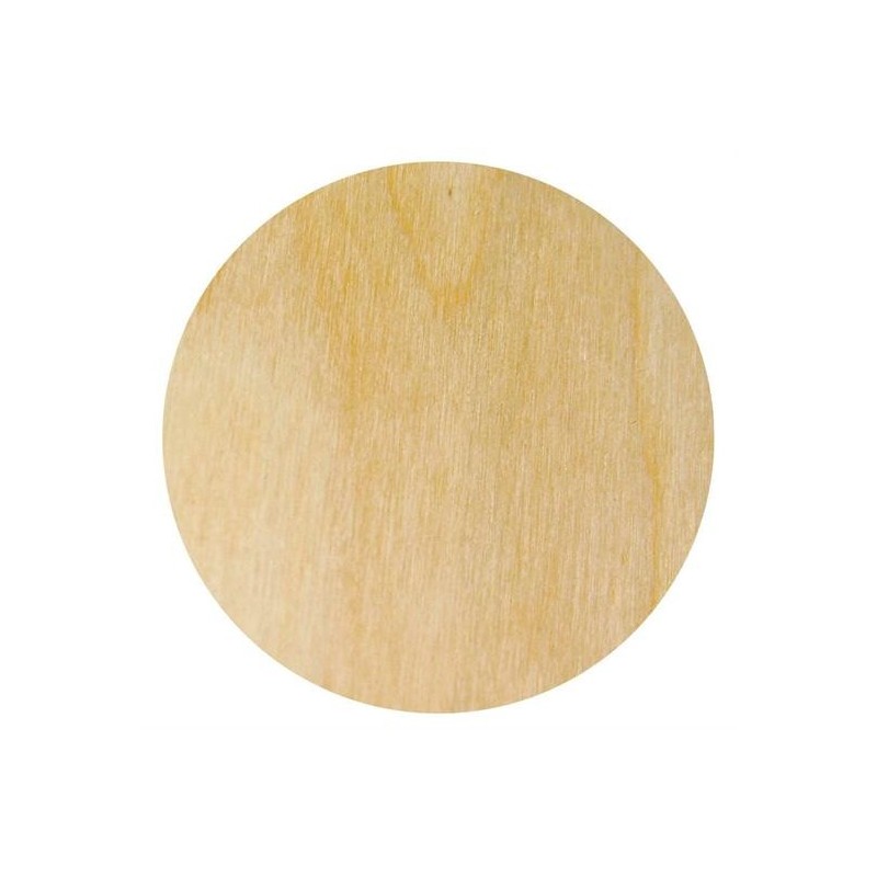 LEGNO DA DECORARE TAVOLETTA DI BETULLA TONDO DIAM. CM. 7