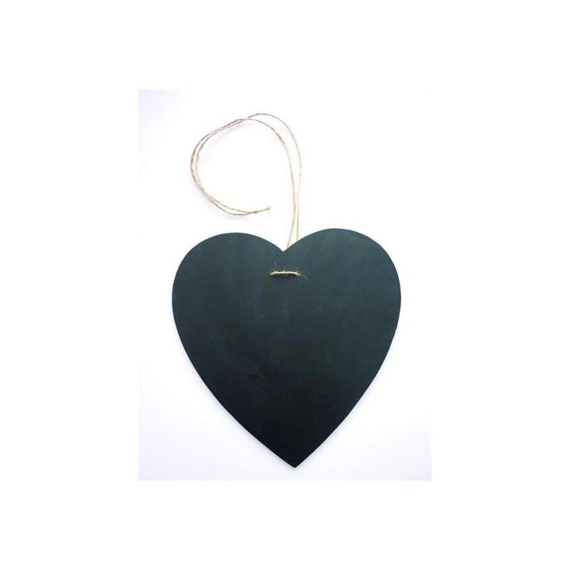 CUORE DA APPENDERE IN FINTA ARDESIA CM. 23X23