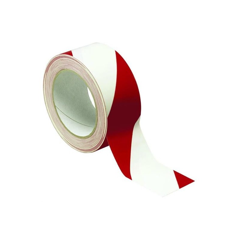 NASTRO ADESIVO MM. 50X66MT. - BIANCO/ROSSO