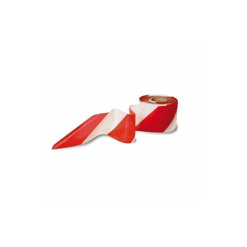 NASTRO SEGNALETICO BIANCO/ROSSO CM.7X200MT
