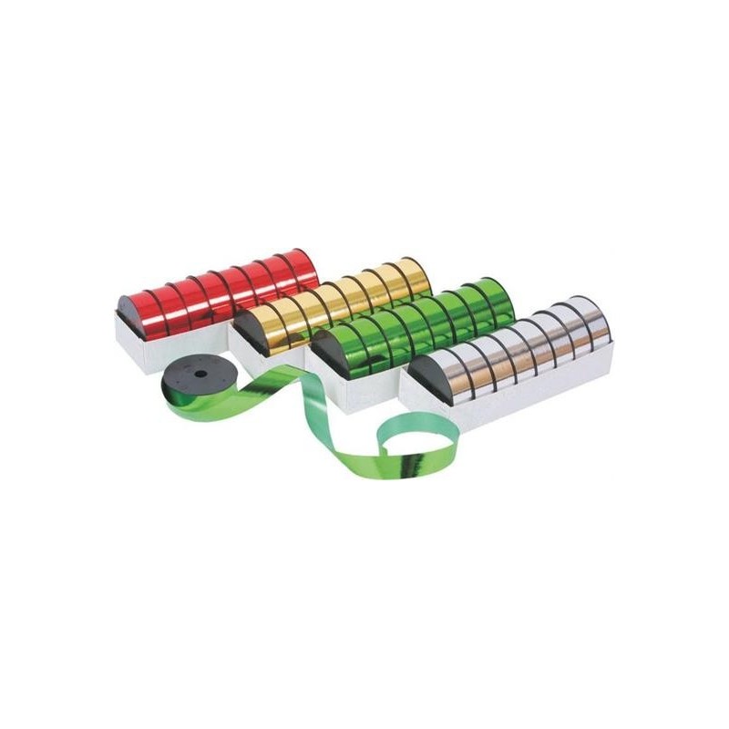 NASTRO REGALO METALL. CM.3X100MT ROSSO