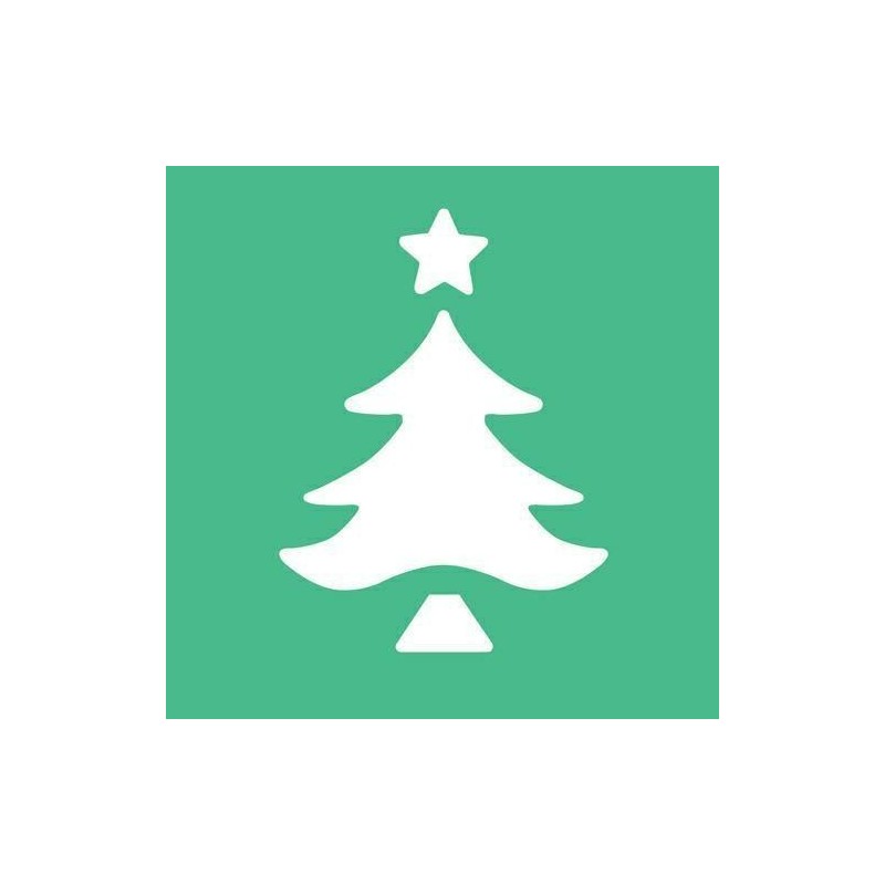 FUSTELLA MM. 25 SAGOMA ALBERO NATALE