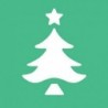 FUSTELLA MM. 25 SAGOMA ALBERO NATALE