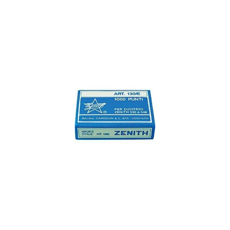 PUNTI CUCITRICE MM.6 ZENITH 130/E 10 SCATOLE PZ. 10000 PASSO 6/4
