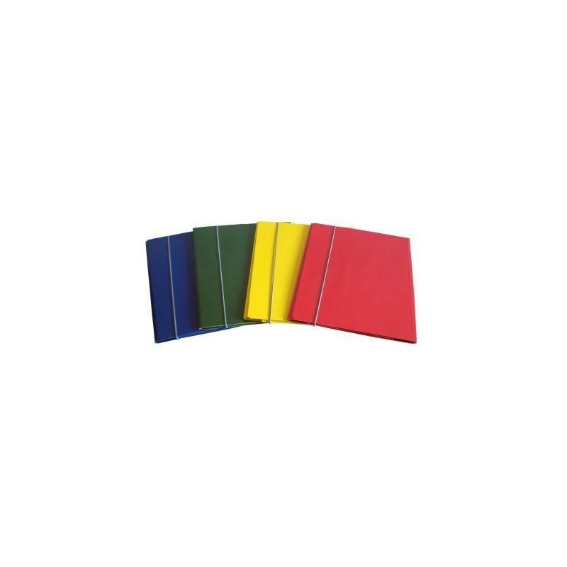 CARTELLINA 3 LEMBI CON ELASTICO ROSSO
