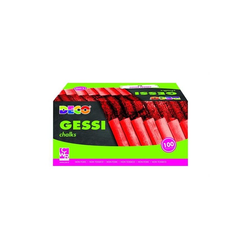 GESSI COLORATI ROSSI PZ.100
