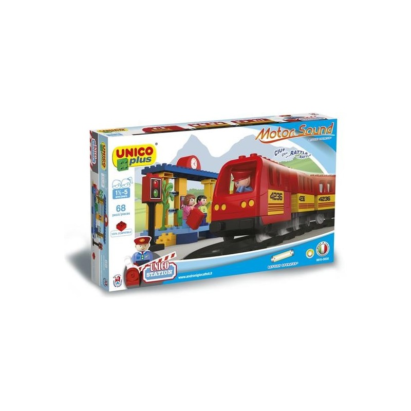 TRENINO A BATTERIA 65 PZ. + 3 PERSONAGGI