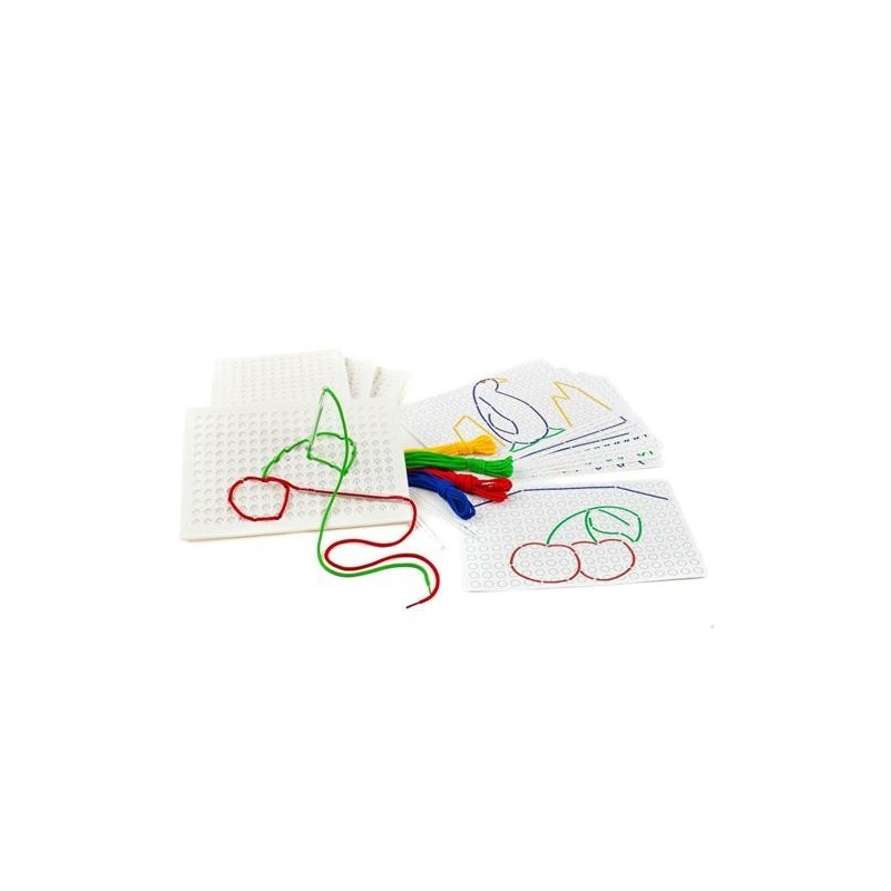 SET 4 LAVAGNE FILI RILIEVO + FILI E CARTE