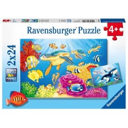 PUZZLE 2X24 ANIMALI DAL MONDO