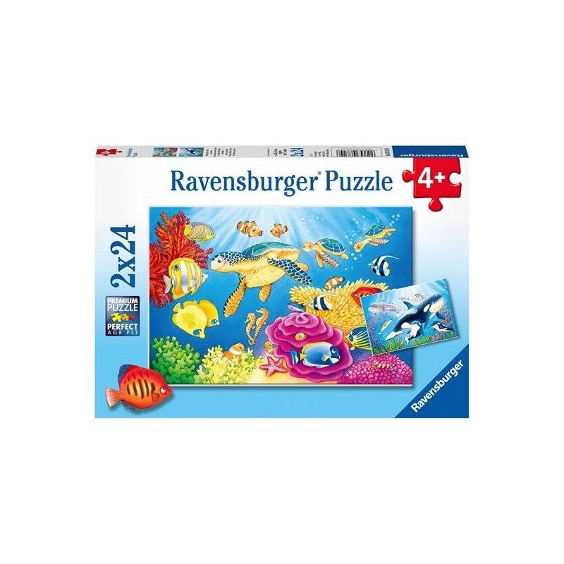 PUZZLE 2X24 ANIMALI DAL MONDO