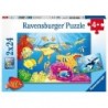 PUZZLE 2X24 ANIMALI DAL MONDO