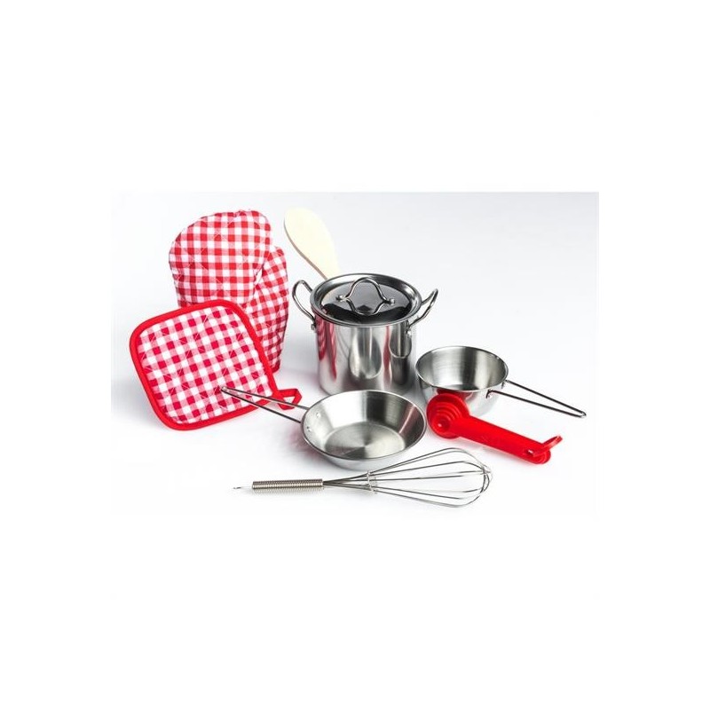 SET PENTOLE ACCIAIO PZ.9