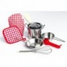 SET PENTOLE ACCIAIO PZ.9