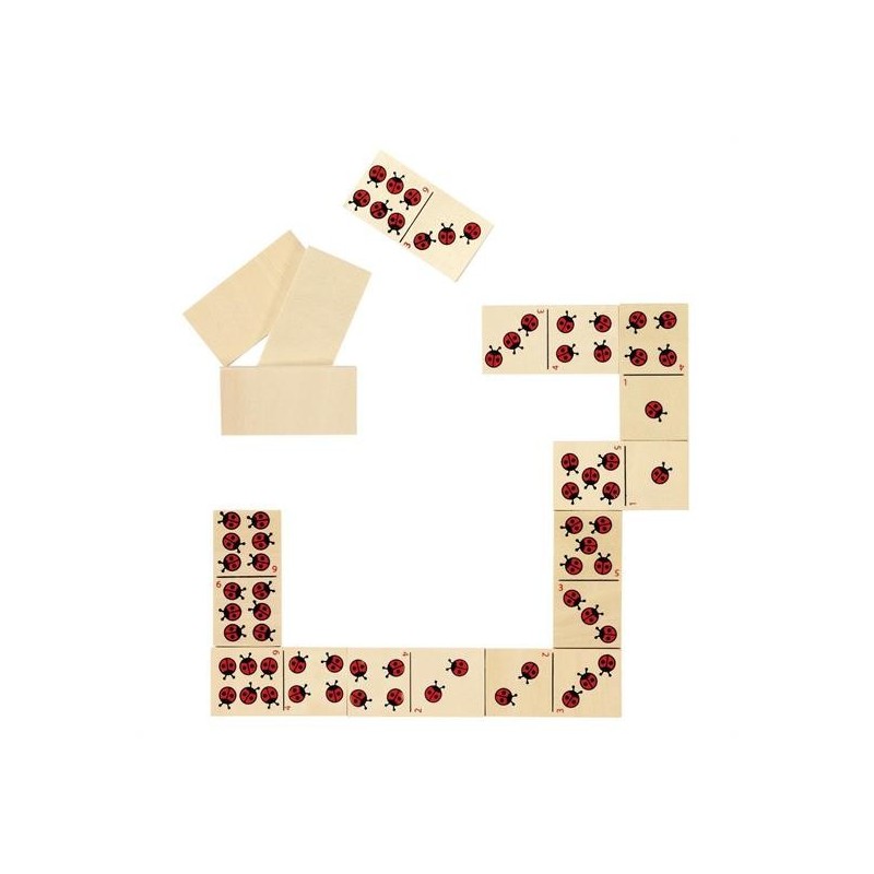DOMINO COCCINELLE PZ.28 CM. 3X6